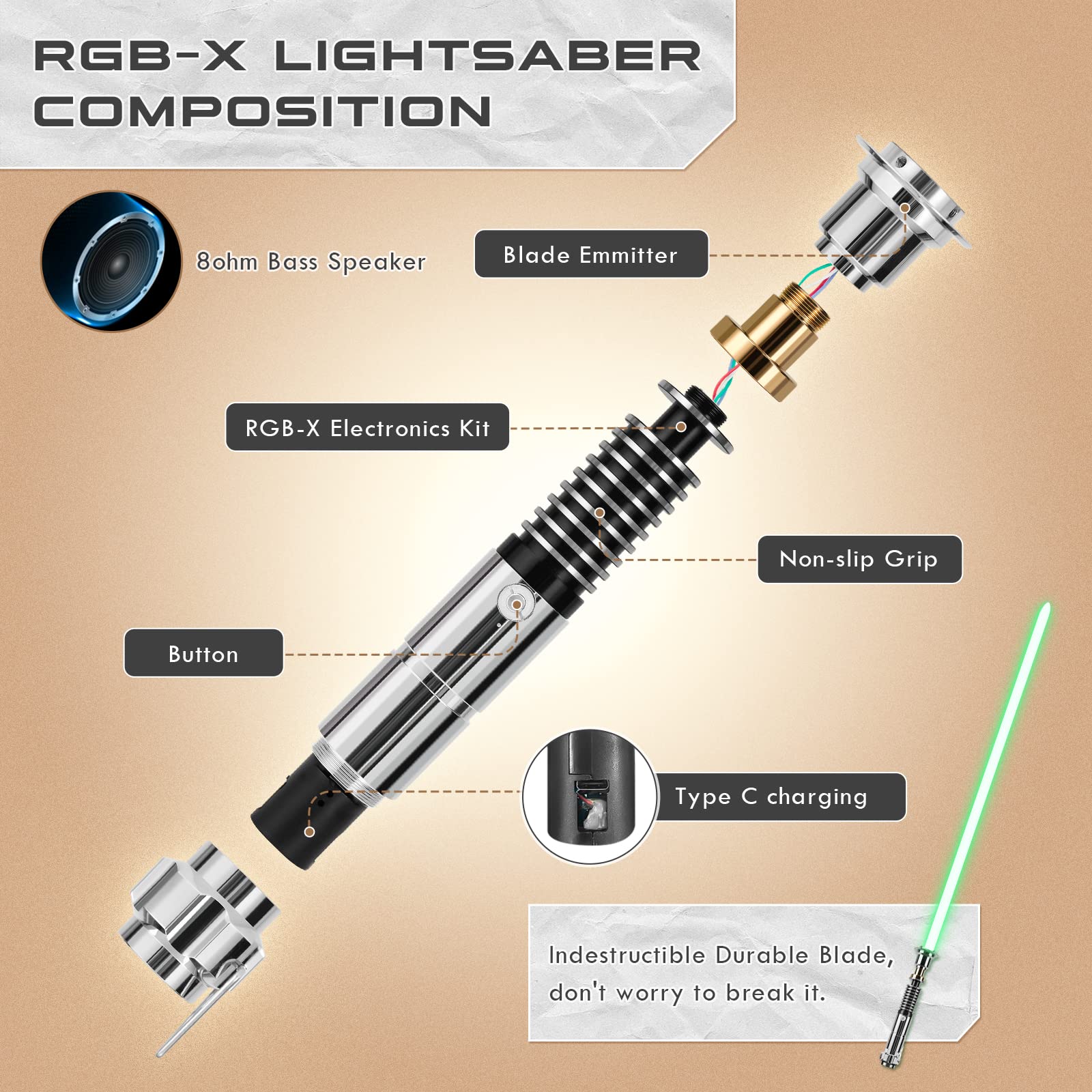 Amazon | DAMIENSABER アップグレードRGB3.0 スムーズスイング